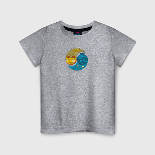 Детская футболка хлопок Пастадзэн , цвет меланж