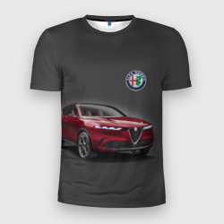 Мужская футболка 3D Slim Alfa Romeo - Italy