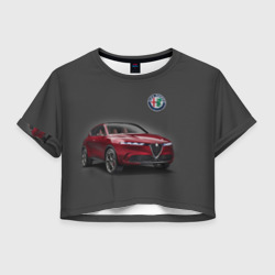 Женская футболка Crop-top 3D Alfa Romeo - Italy