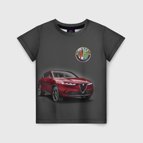 Детская футболка 3D Alfa Romeo - Italy, цвет 3D печать