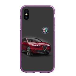 Чехол для iPhone XS Max матовый Alfa Romeo - Italy