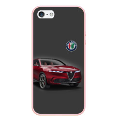 Чехол для iPhone 5/5S матовый Alfa Romeo - Italy