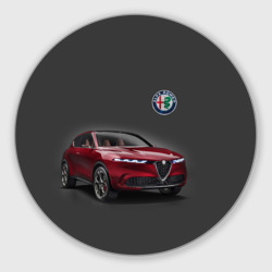 Круглый коврик для мышки Alfa Romeo - Italy
