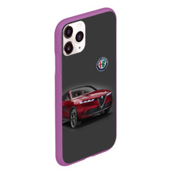 Чехол для iPhone 11 Pro Max матовый Alfa Romeo - Italy - фото 2