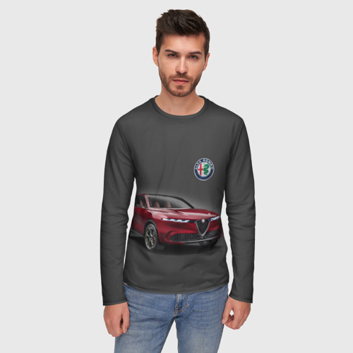 Мужской лонгслив 3D Alfa Romeo - Italy, цвет 3D печать - фото 3