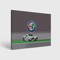 Холст прямоугольный Alfa Romeo motorsport