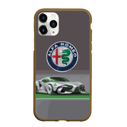 Чехол для iPhone 11 Pro матовый Alfa Romeo motorsport