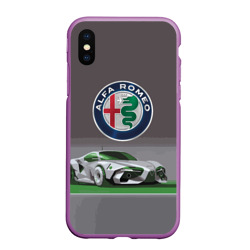 Чехол для iPhone XS Max матовый Alfa Romeo motorsport