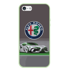 Чехол для iPhone 5/5S матовый Alfa Romeo motorsport