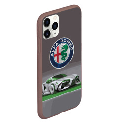 Чехол для iPhone 11 Pro матовый Alfa Romeo motorsport - фото 2