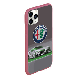 Чехол для iPhone 11 Pro Max матовый Alfa Romeo motorsport - фото 2