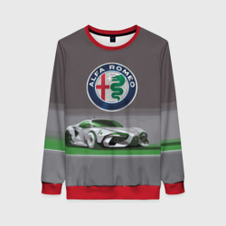 Женский свитшот 3D Alfa Romeo motorsport