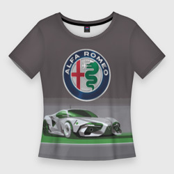 Женская футболка 3D Slim Alfa Romeo motorsport