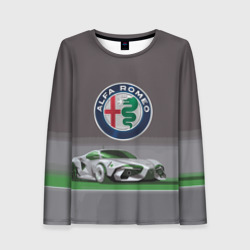 Женский лонгслив 3D Alfa Romeo motorsport