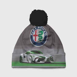 Шапка 3D c помпоном Alfa Romeo motorsport