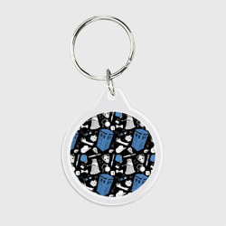 Брелок круглый Тардис