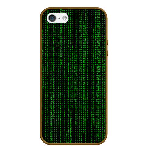 Чехол для iPhone 5/5S матовый Matrix, цвет коричневый