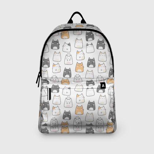Рюкзак 3D с принтом Толстые котики, вид сбоку #3