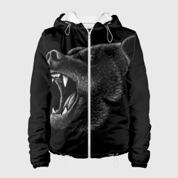 Женская куртка 3D Черный медведь