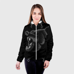 Женская куртка 3D Черный медведь - фото 2
