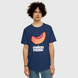 Мужская футболка хлопок Oversize Melon music - фото 2