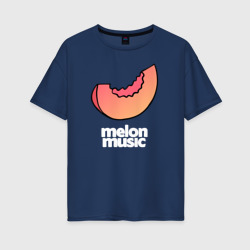 Женская футболка хлопок Oversize Melon music