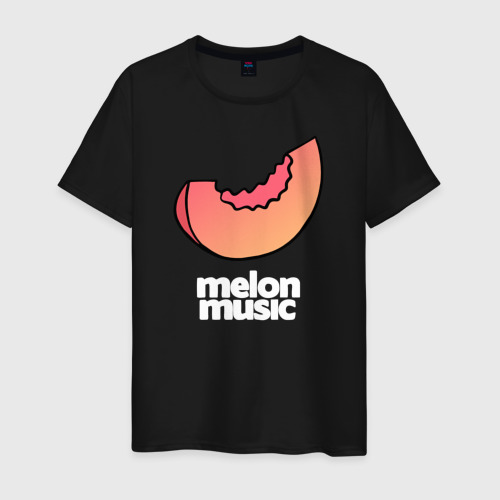Мужская футболка хлопок Melon music, цвет черный