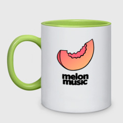 Кружка двухцветная Melon music