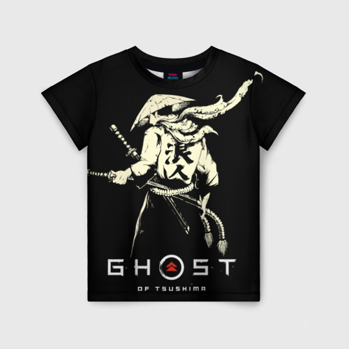 Детская футболка 3D Ghost of Tsushima Samurai