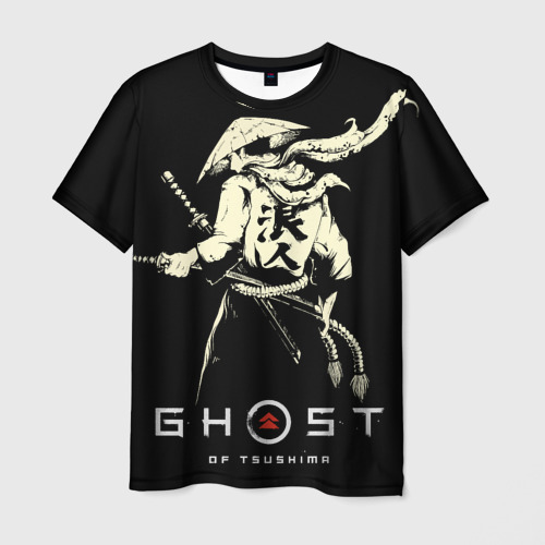 Мужская футболка 3D Ghost of Tsushima Samurai, цвет 3D печать