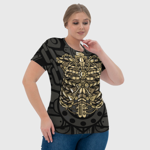 Женская футболка 3D Стимпанк Скелет - фото 6