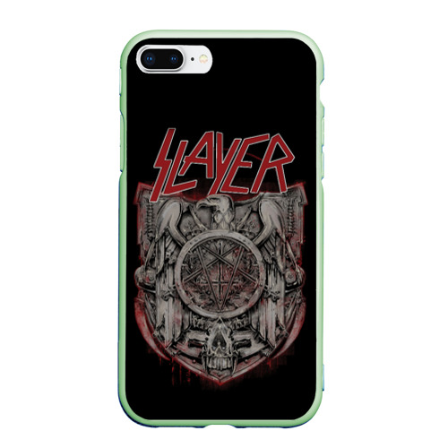 Чехол для iPhone 7Plus/8 Plus матовый Slayer слэйер, цвет салатовый