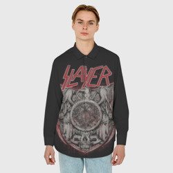 Мужская рубашка oversize 3D Slayer слэйер - фото 2