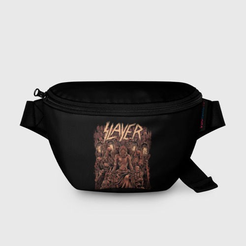 Поясная сумка 3D с принтом Slayer, вид спереди #2