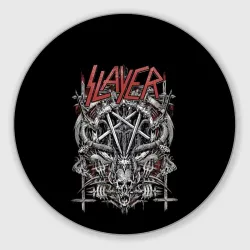 Круглый коврик для мышки Slayer