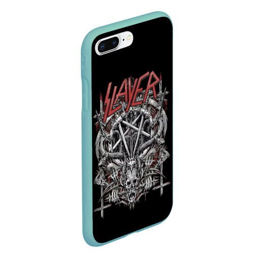 Чехол для iPhone 7Plus/8 Plus матовый Slayer, цвет мятный - фото 3