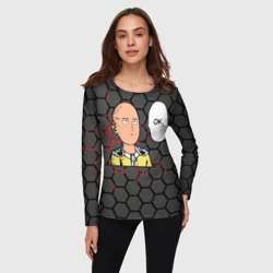 Женский лонгслив 3D Сайтама согласен - фото 2