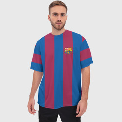 Мужская футболка oversize 3D FC Barcelona 20-21 - фото 2