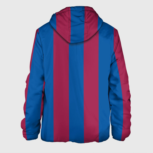 Мужская куртка 3D с принтом FC Barcelona 20/21, вид сзади #1