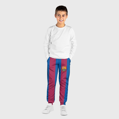 Детские брюки 3D FC Barcelona 20-21, цвет 3D печать - фото 4
