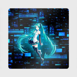 Магнит виниловый Квадрат Miku в матрице