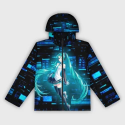 Женская ветровка 3D Miku в матрице