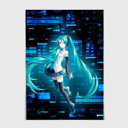 Постер Miku в матрице