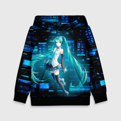 Детская толстовка 3D Miku в матрице