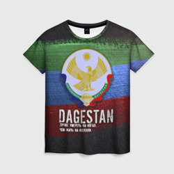 Женская футболка 3D Дагестан - Кавказ Сила