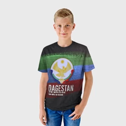 Детская футболка 3D Дагестан - Кавказ Сила - фото 2