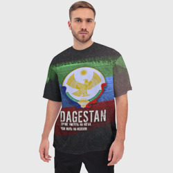 Футболка oversize 3D унисекс Дагестан - Кавказ Сила - фото 2