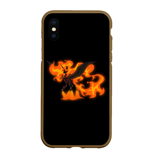 Чехол для iPhone XS Max матовый Лавовая принцесса Дейбрейкер, цвет коричневый