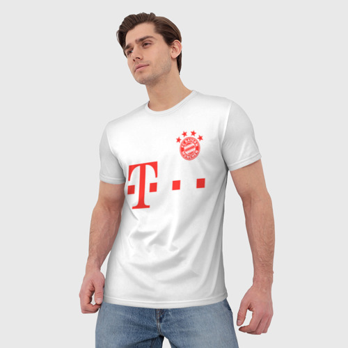 Мужская футболка 3D FC Bayern M?nchen 20-21, цвет 3D печать - фото 3
