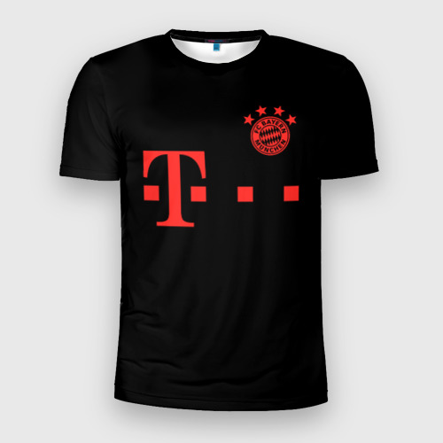 Мужская футболка 3D Slim с принтом FC Bayern M?nchen 20/21, вид спереди #2